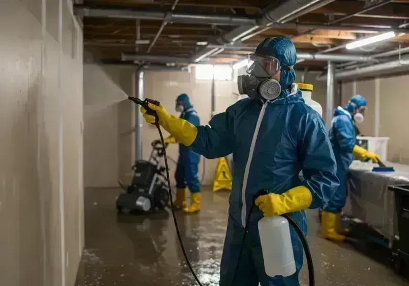 Basement Sanitization and Antimicrobial Treatment process in Valley Center, CA